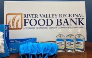PPE displayed next to RVRFB logo